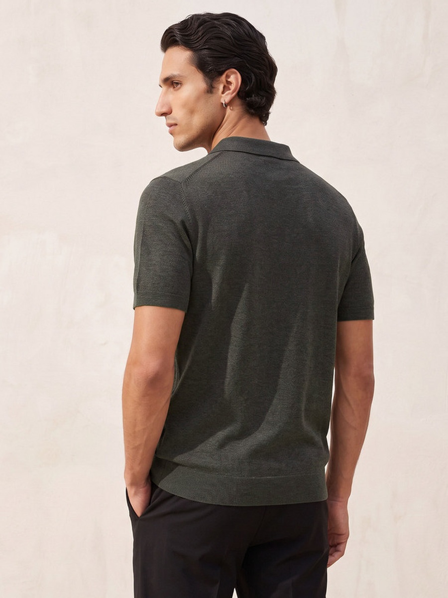 Polo T-shirt with Zip Closure