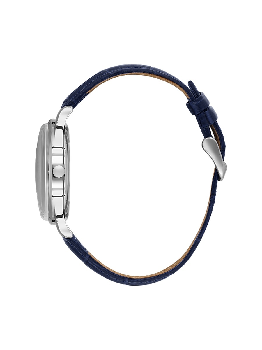 Dark Blue Croco Leather Watch for Men SB.8.10011-3