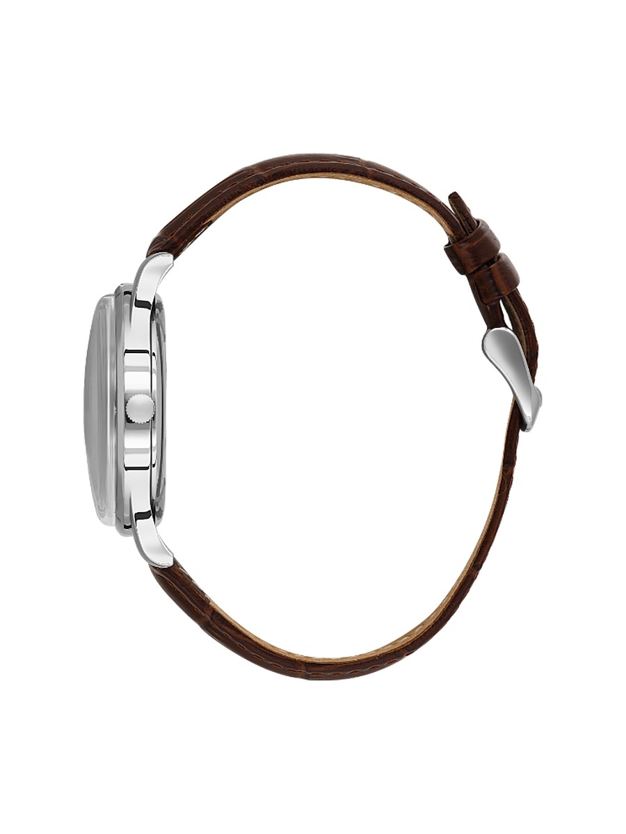Dark Brown Croco Leather Watch for Men SB.8.10011-4
