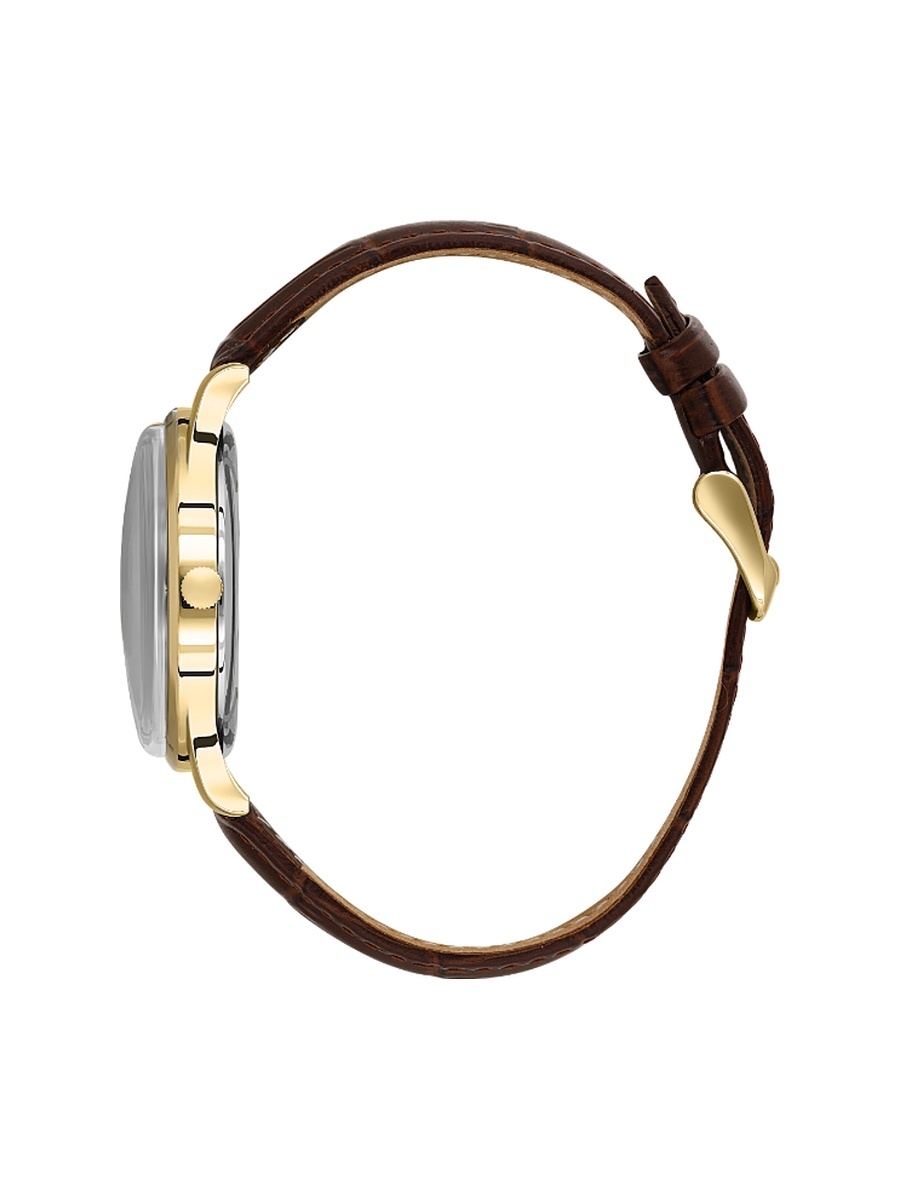 Dark Brown Croco Leather Watch for Men SB.8.10011-5