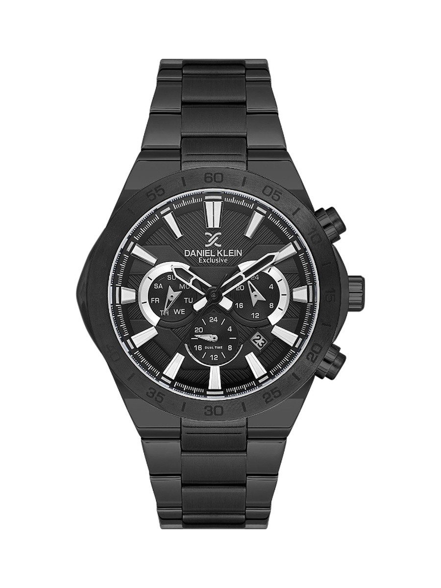 Exclusive Black Stainless Steel Watch for Men DK.1.14253-4