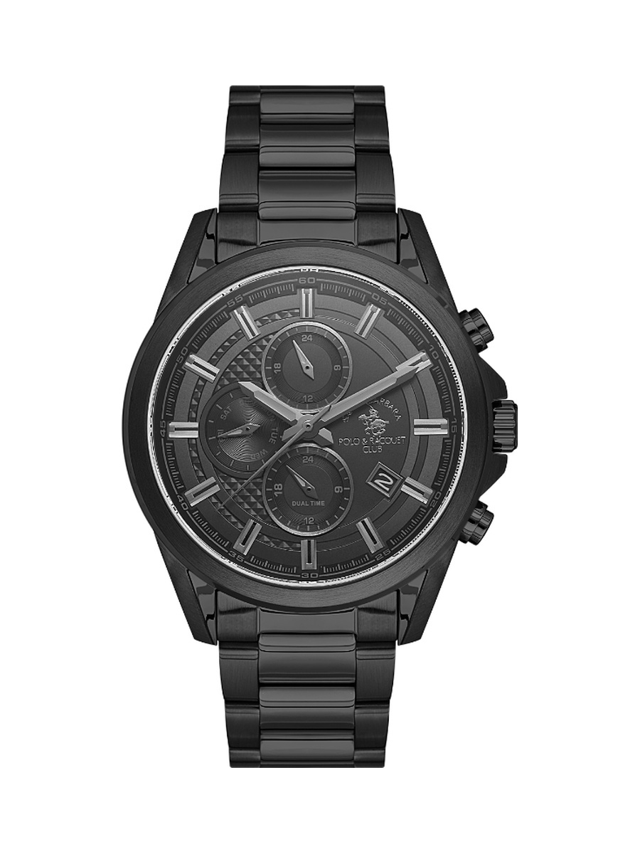 Black Stainless Steel Watch for Men SB.1.10675-6