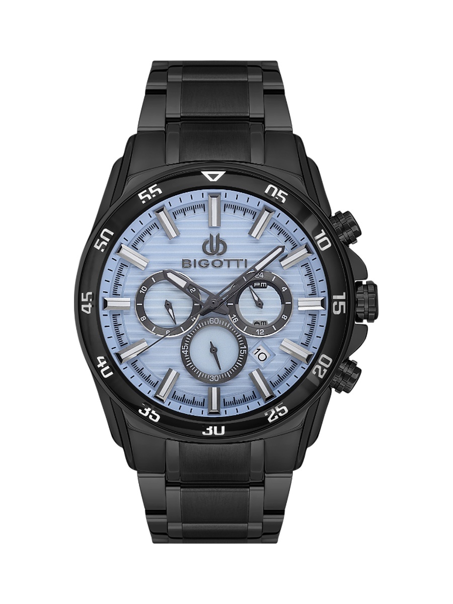 Raffinato Black Stainless Steel Watch for Men BG.1.10675-5
