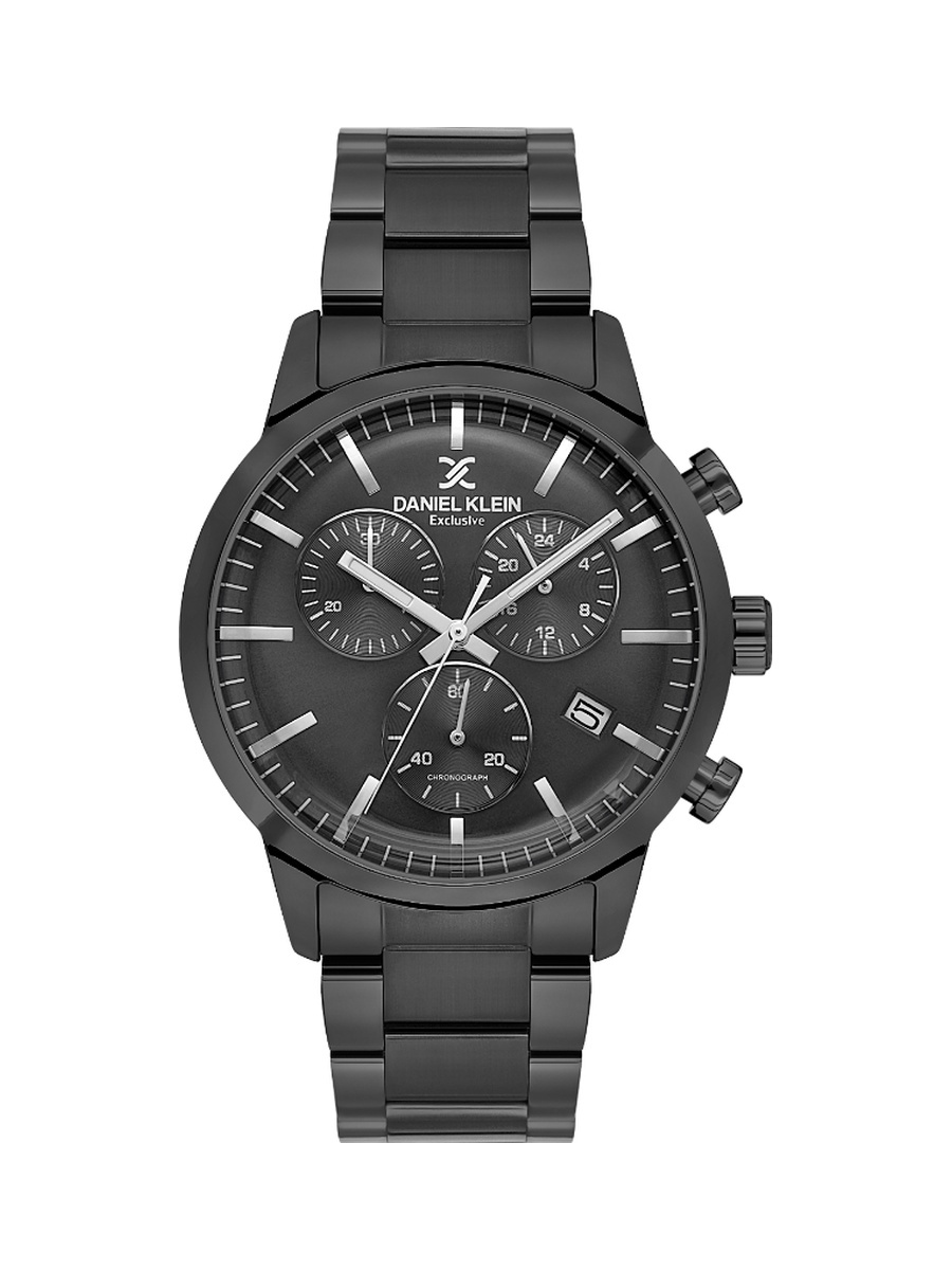 Exclusive Black Stainless Steel Watch for Men DK.1.14238-4