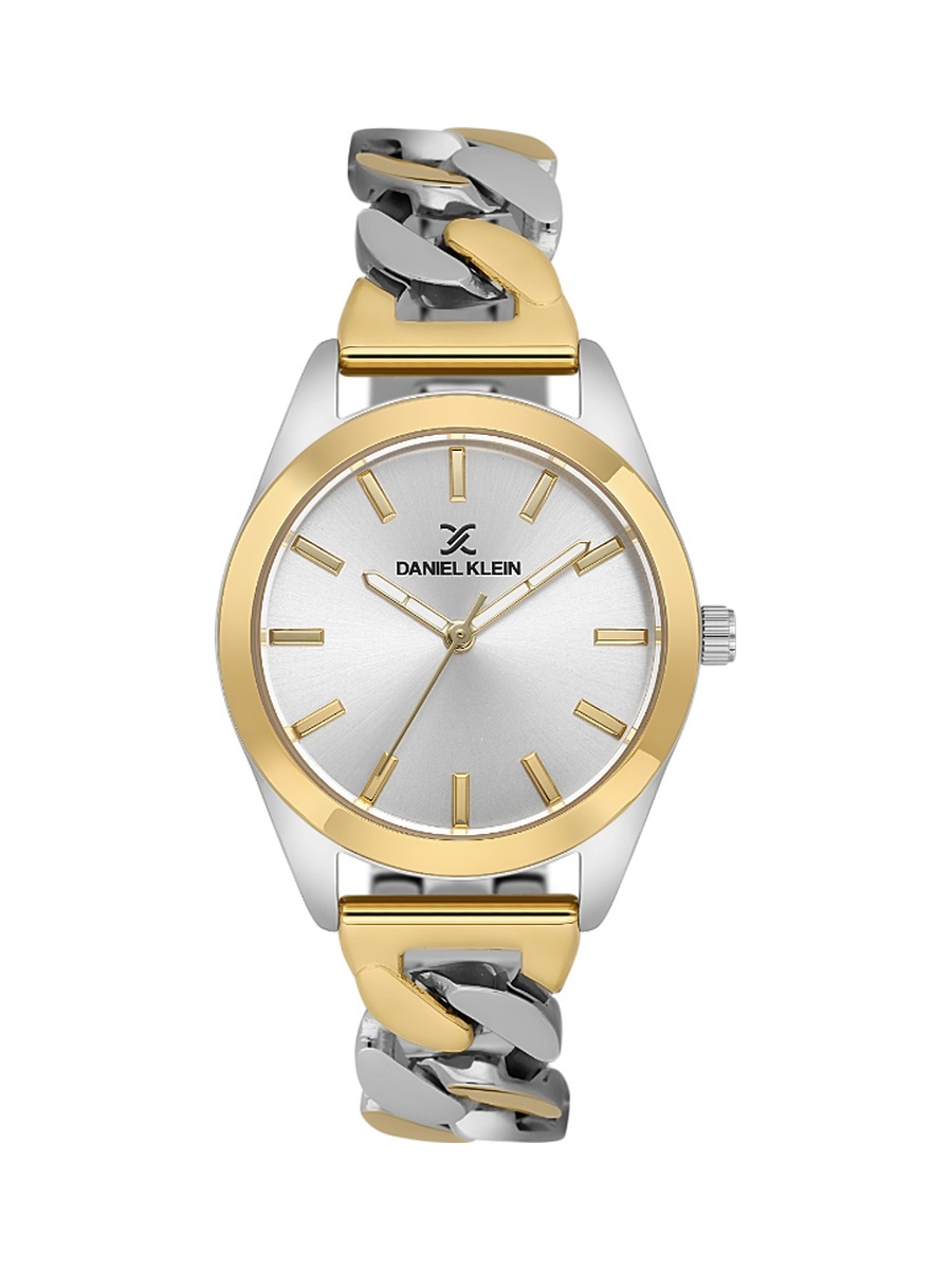 Premium Silver and Gold Stainless Steel Watch for Women DK.6.14185-4