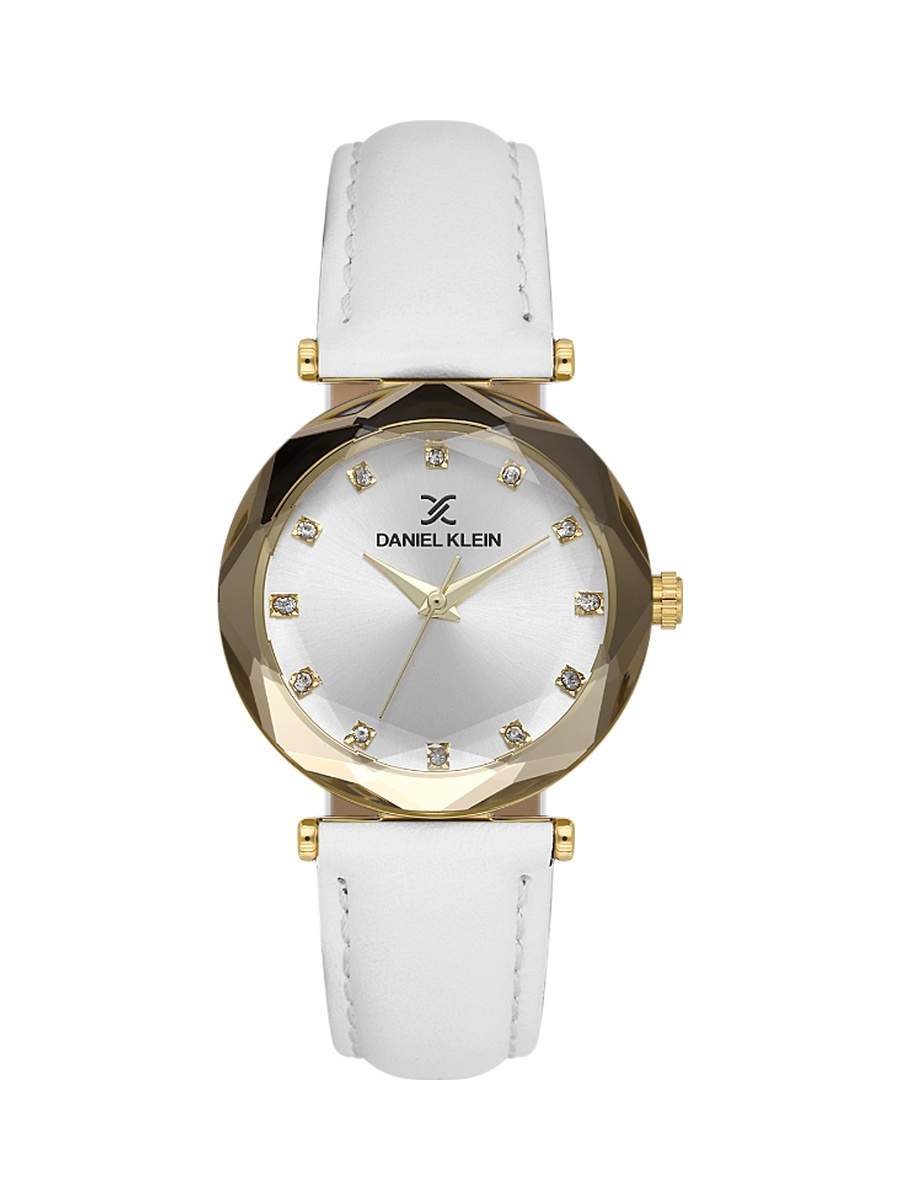 Premium White Leather Watch for Women DK.6.14188-2