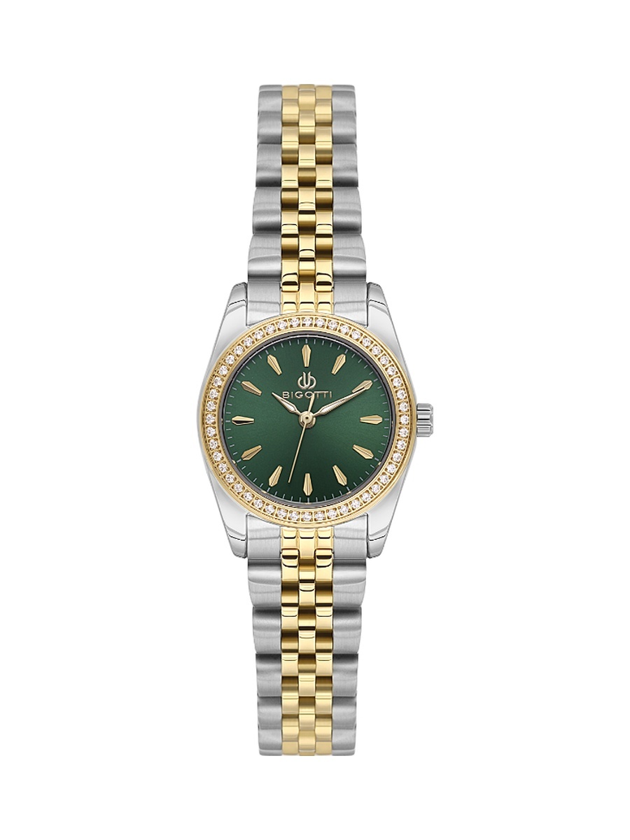 Quotidiana Silver and Gold Stainless Steel Watch for Women BG.1.10664-5