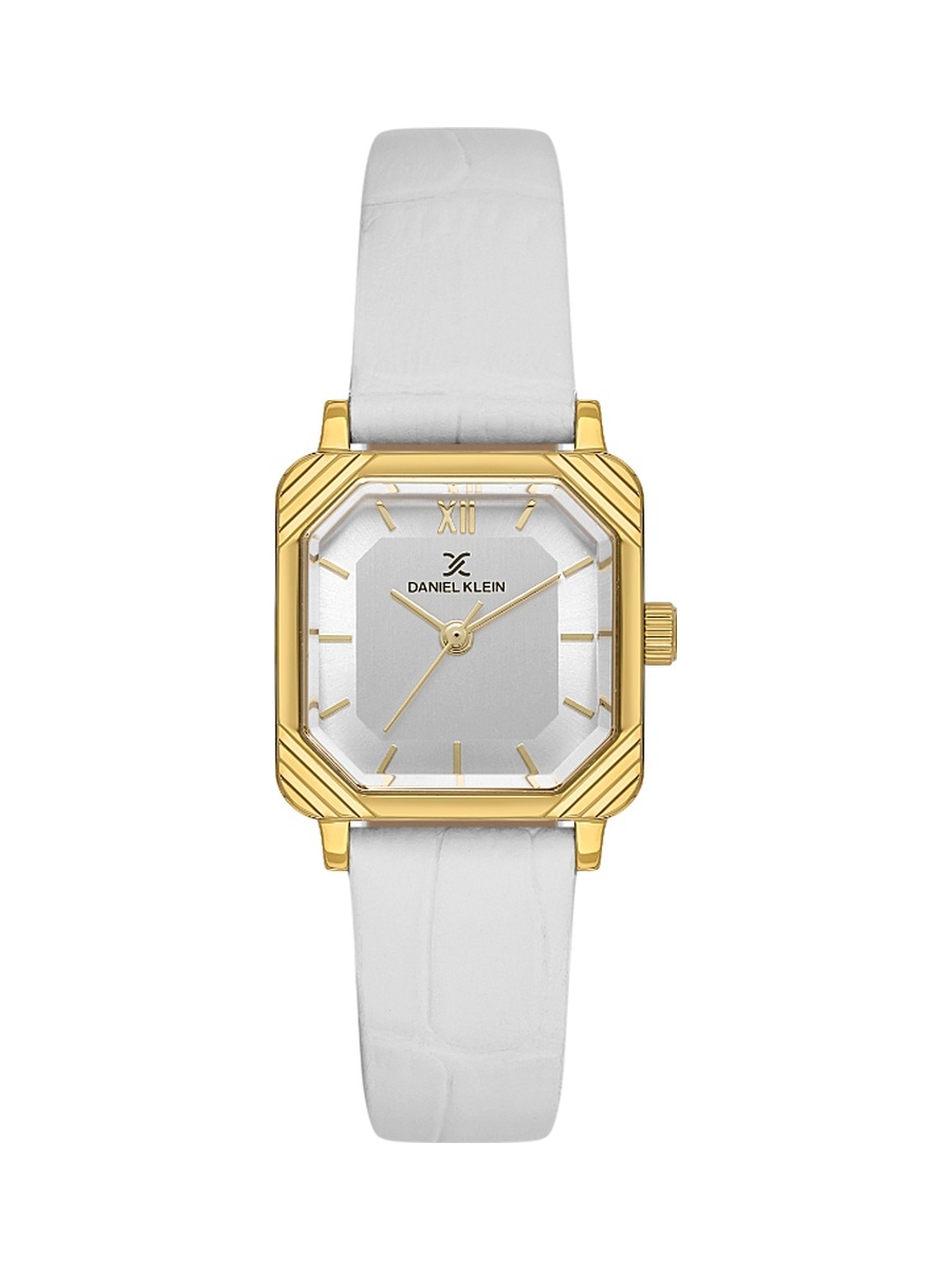 Premium White Leather Watch for Women DK.1.14154-2