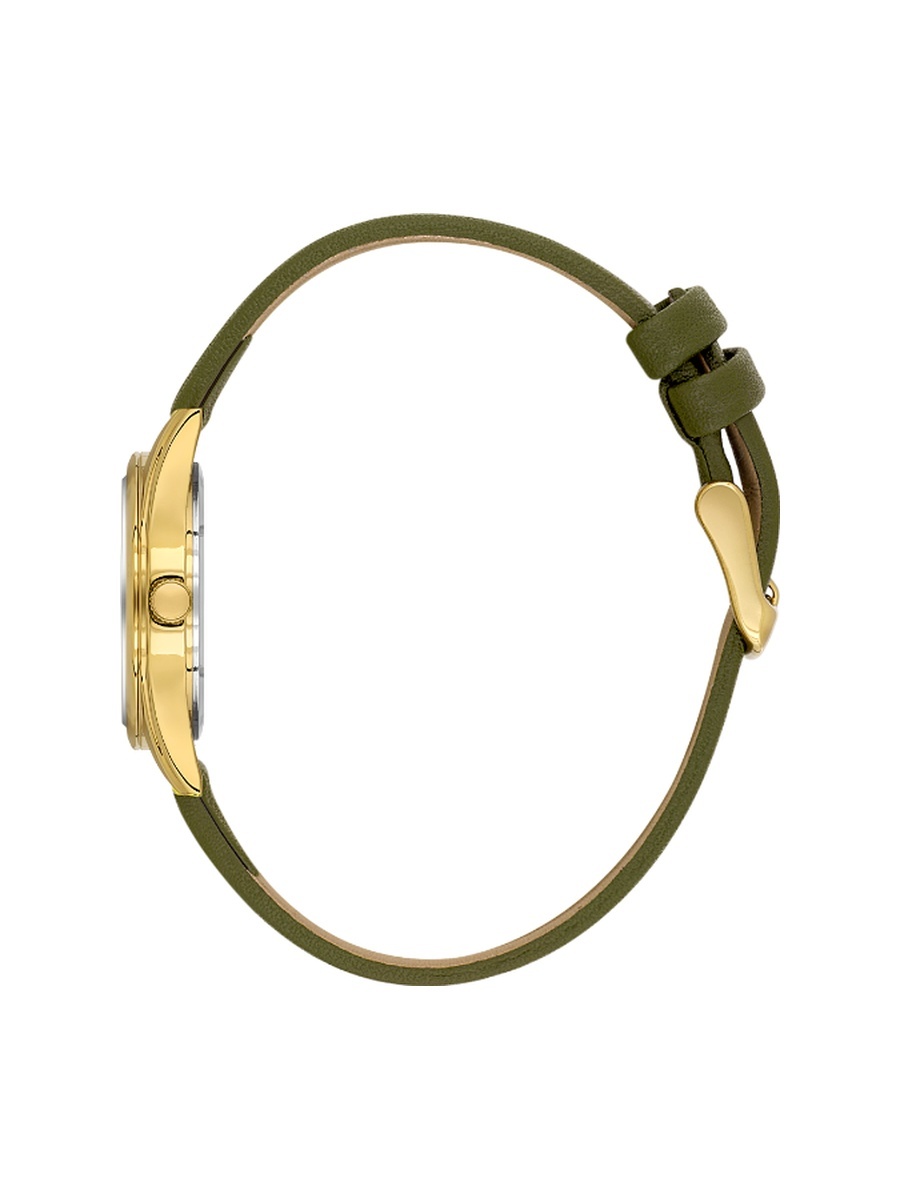 Arcadia Green Leather Watch for Women DK.6.14274-3