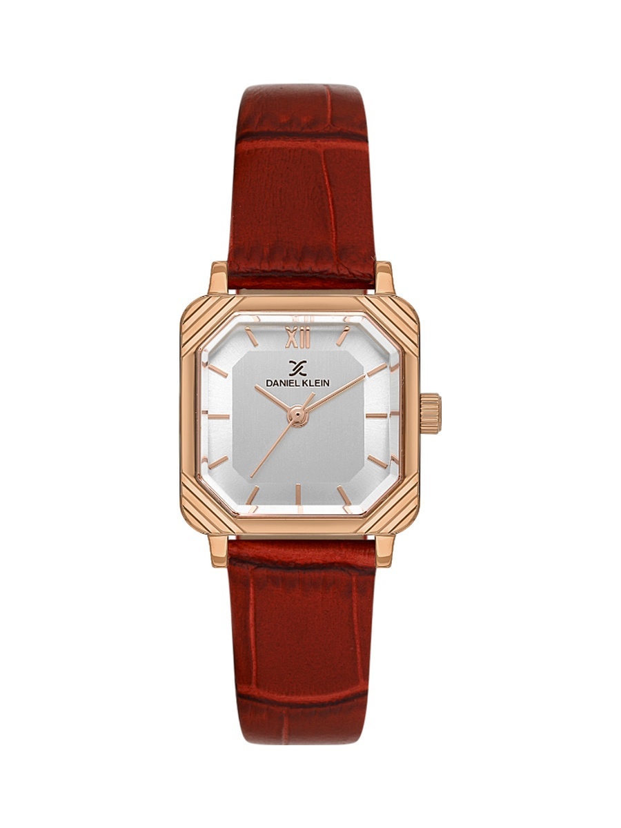 Premium Dark Red Leather Watch for Women DK.1.14154-6