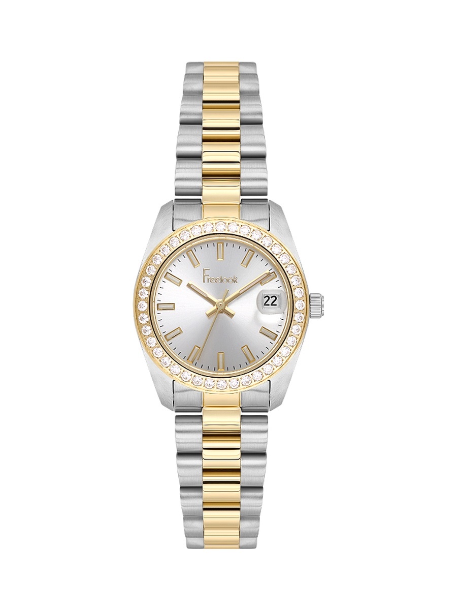 Lumiere Silver and Gold Stainless Steel Watch for Women FL.4.10022-3