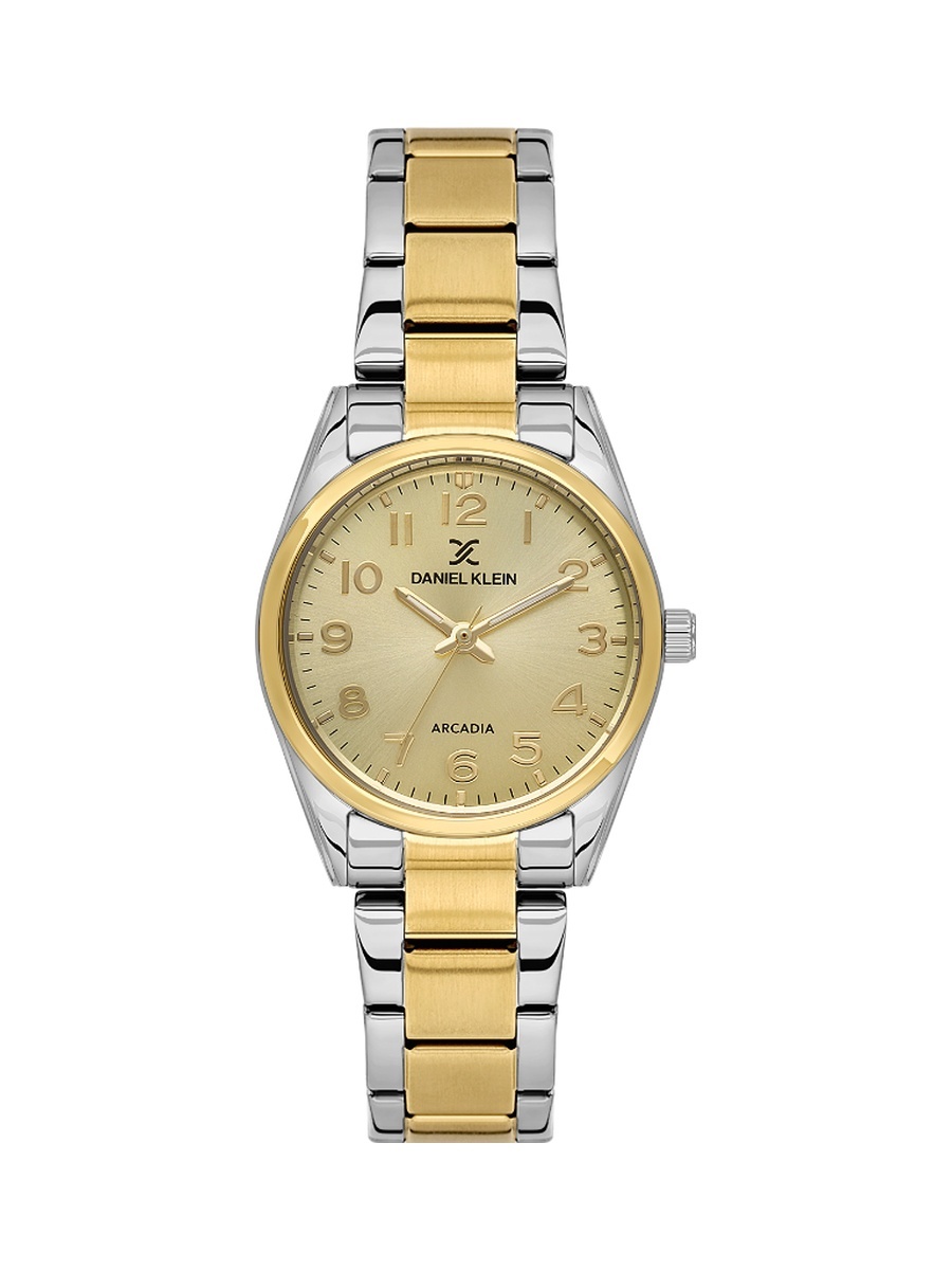 Arcadia Silver and Gold Stainless Steel Watch for Women DK.6.14275-7