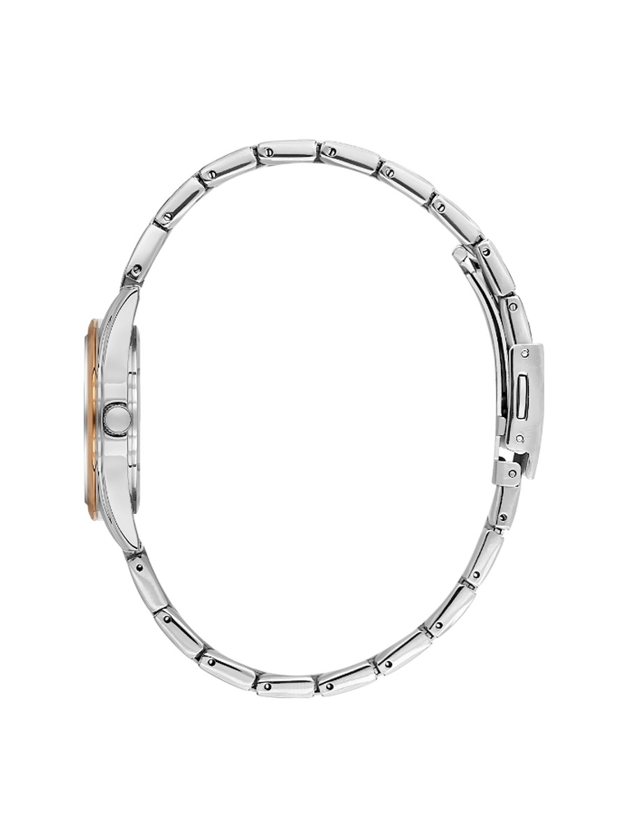 Arcadia Silver and Rose Gold Stainless Steel Watch for Women DK.6.14275-8