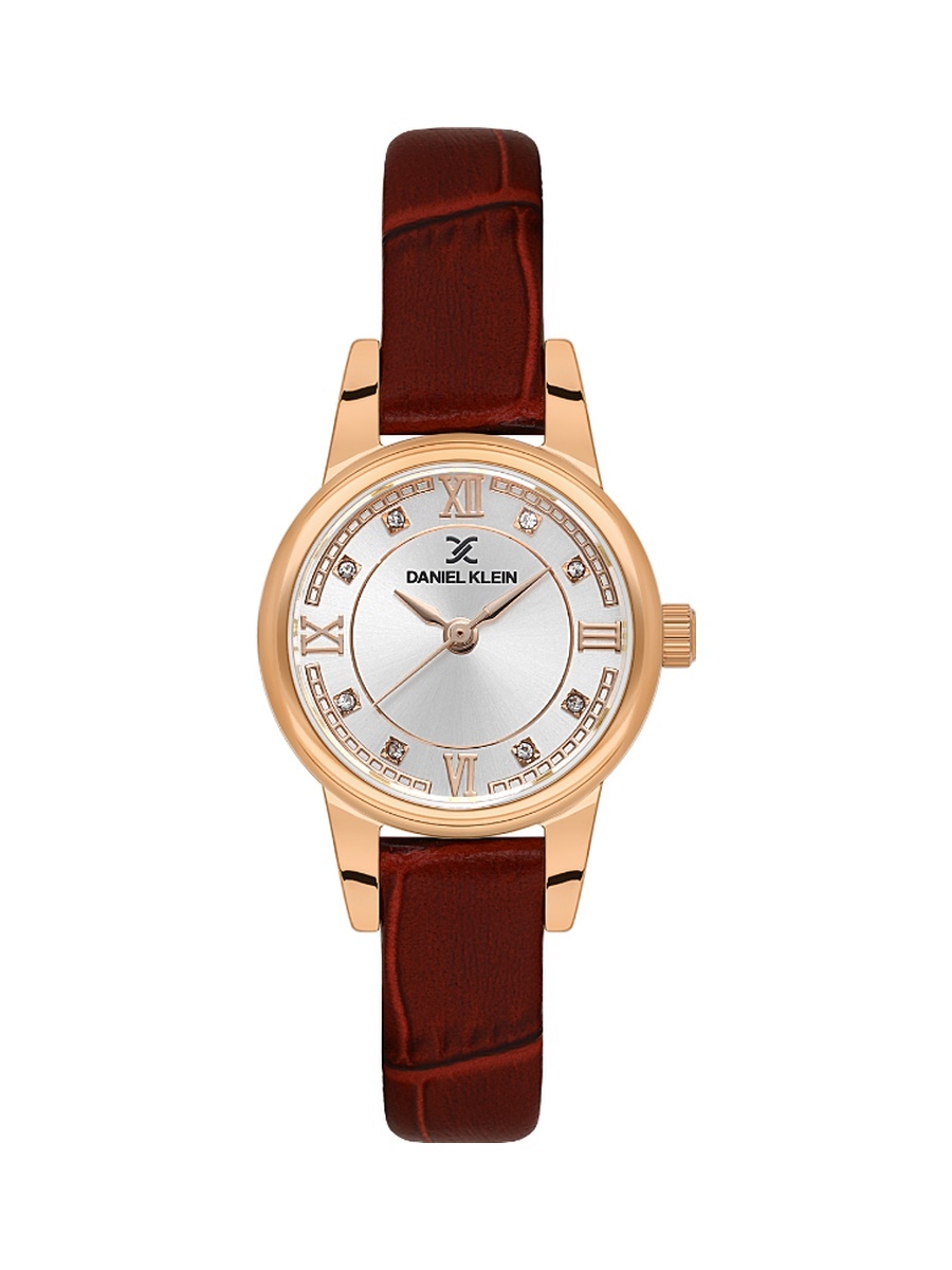 Premium Dark Red Leather Watch for Women DK.1.14156-6