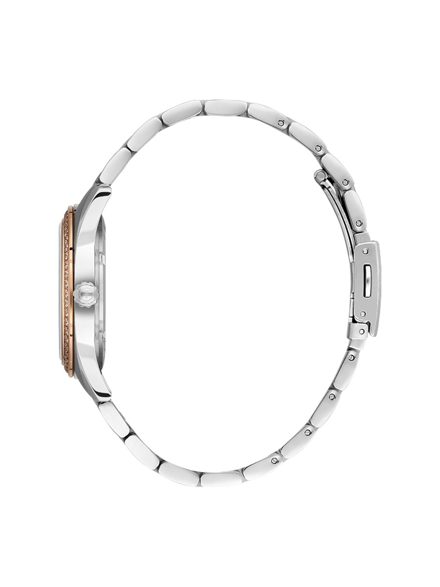 Silver and Rose Gold Stainless Steel Watch for Women FL.1.10428-4