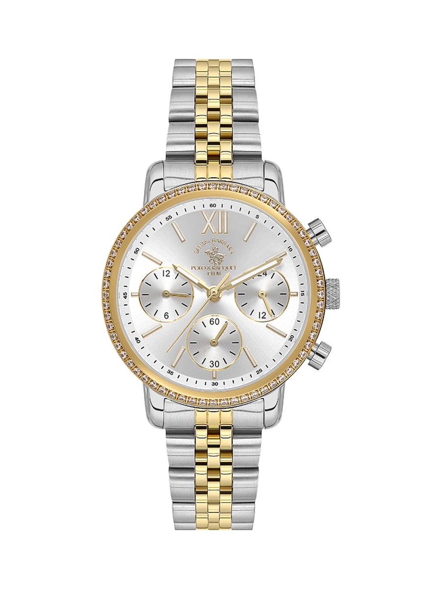 Silver and Gold Stainless Steel Watch for Women SB.1.10657-4