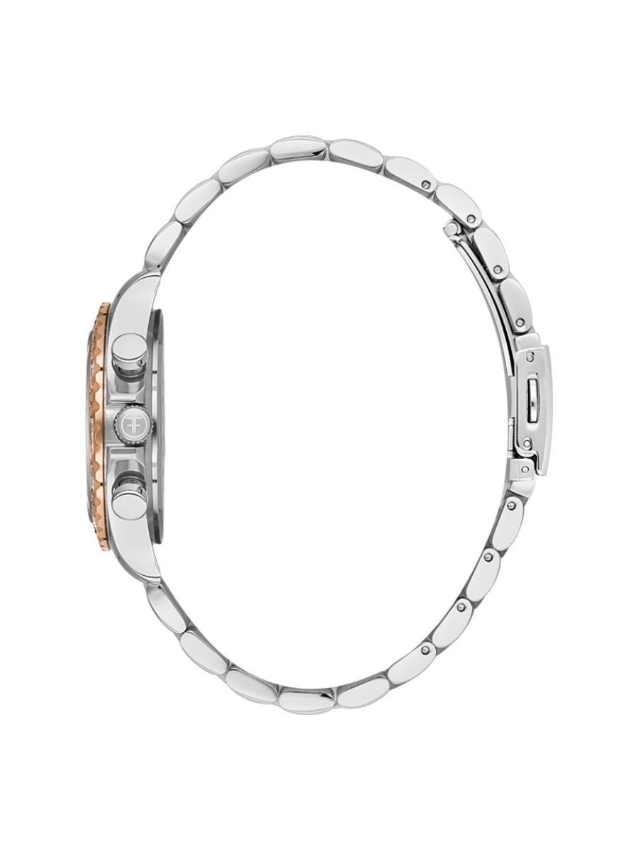 Silver and Rose Gold Stainless Steel Watch for Women FL.1.10432-5
