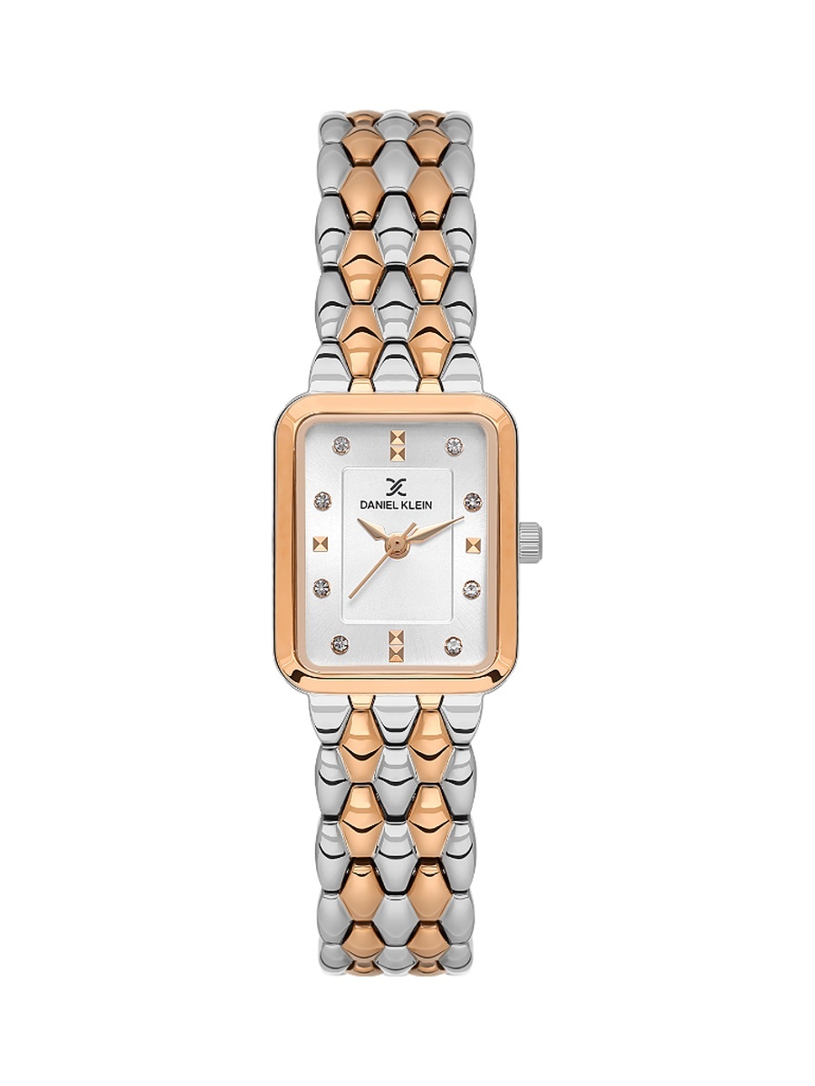 Premium Silver and Rose Gold Stainless Steel Watch for Women DK.1.14158-6