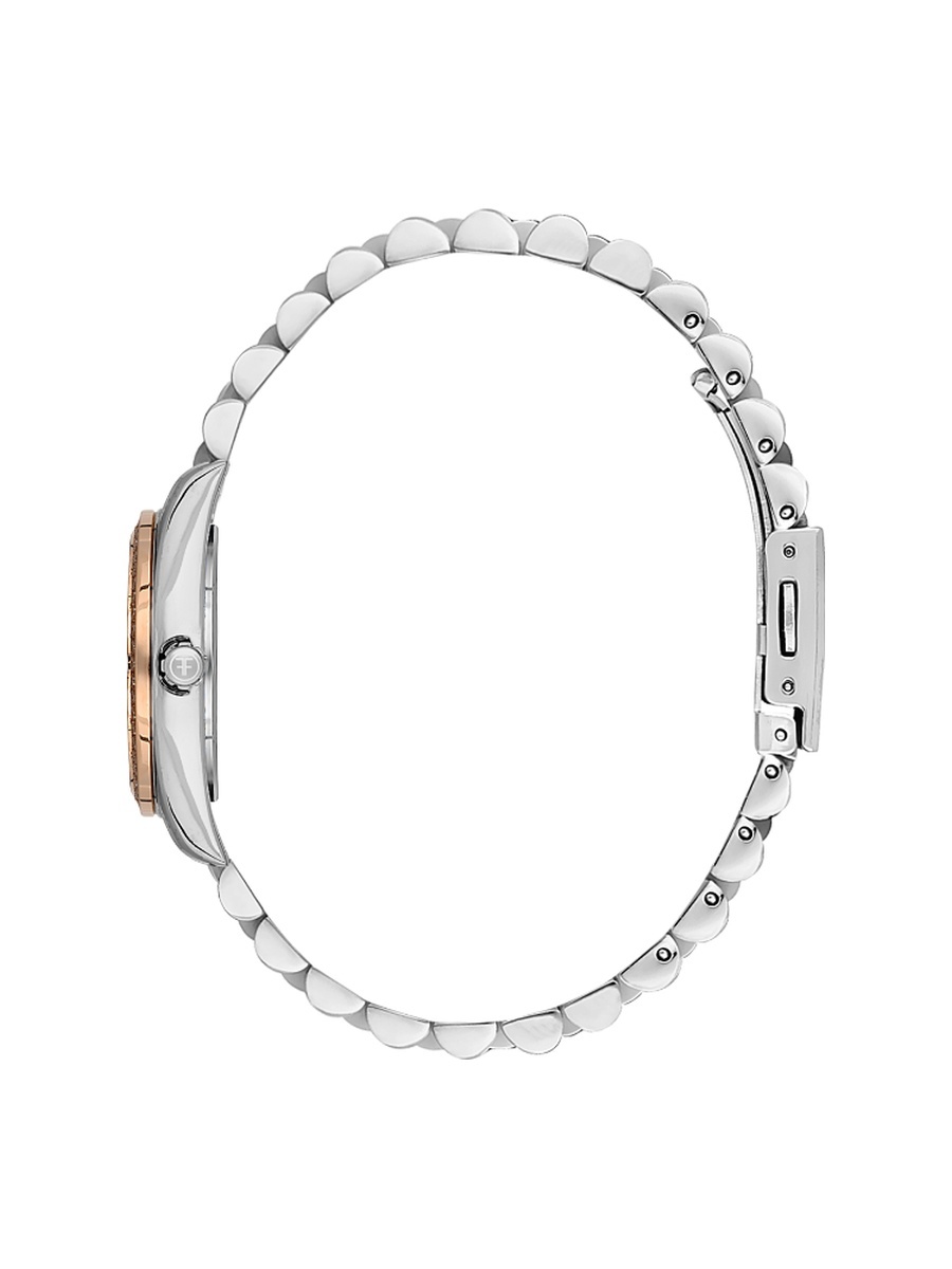 Silver and Rose Gold Stainless Steel Watch for Women FL.1.10442-6