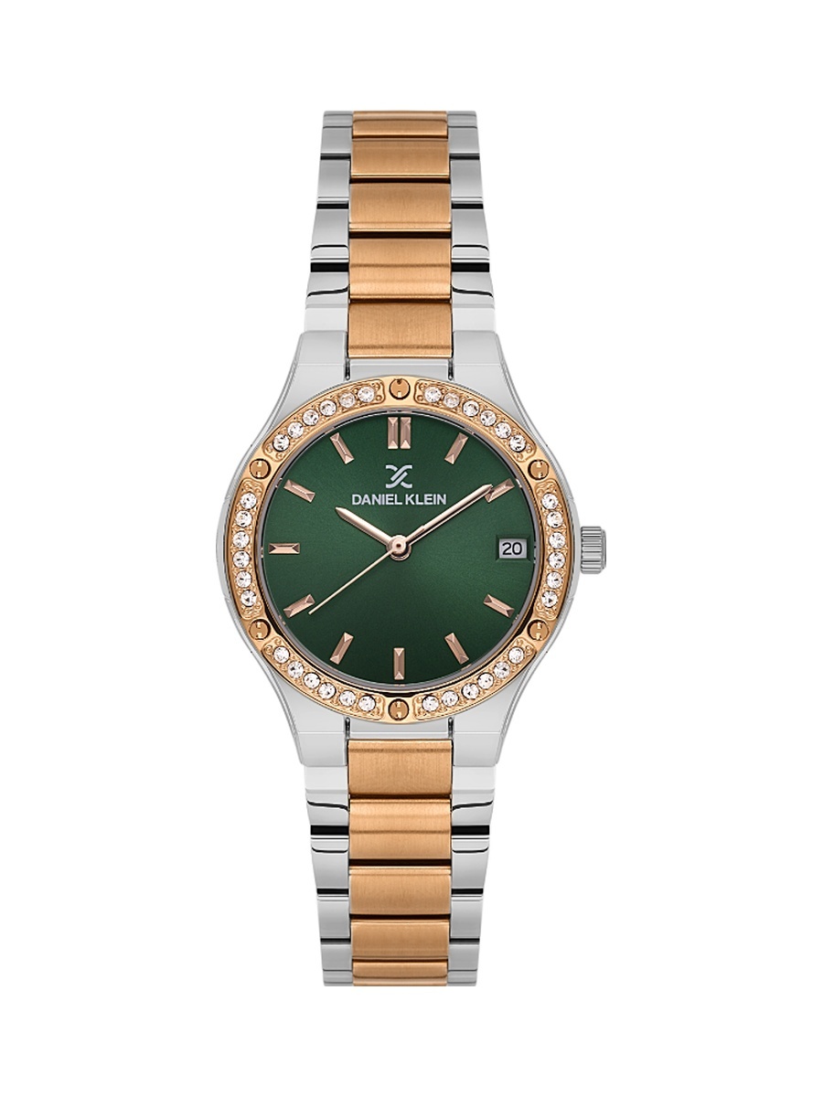 Premium Silver and Rose Gold Stainless Steel Watch for Women DK.1.14160-6