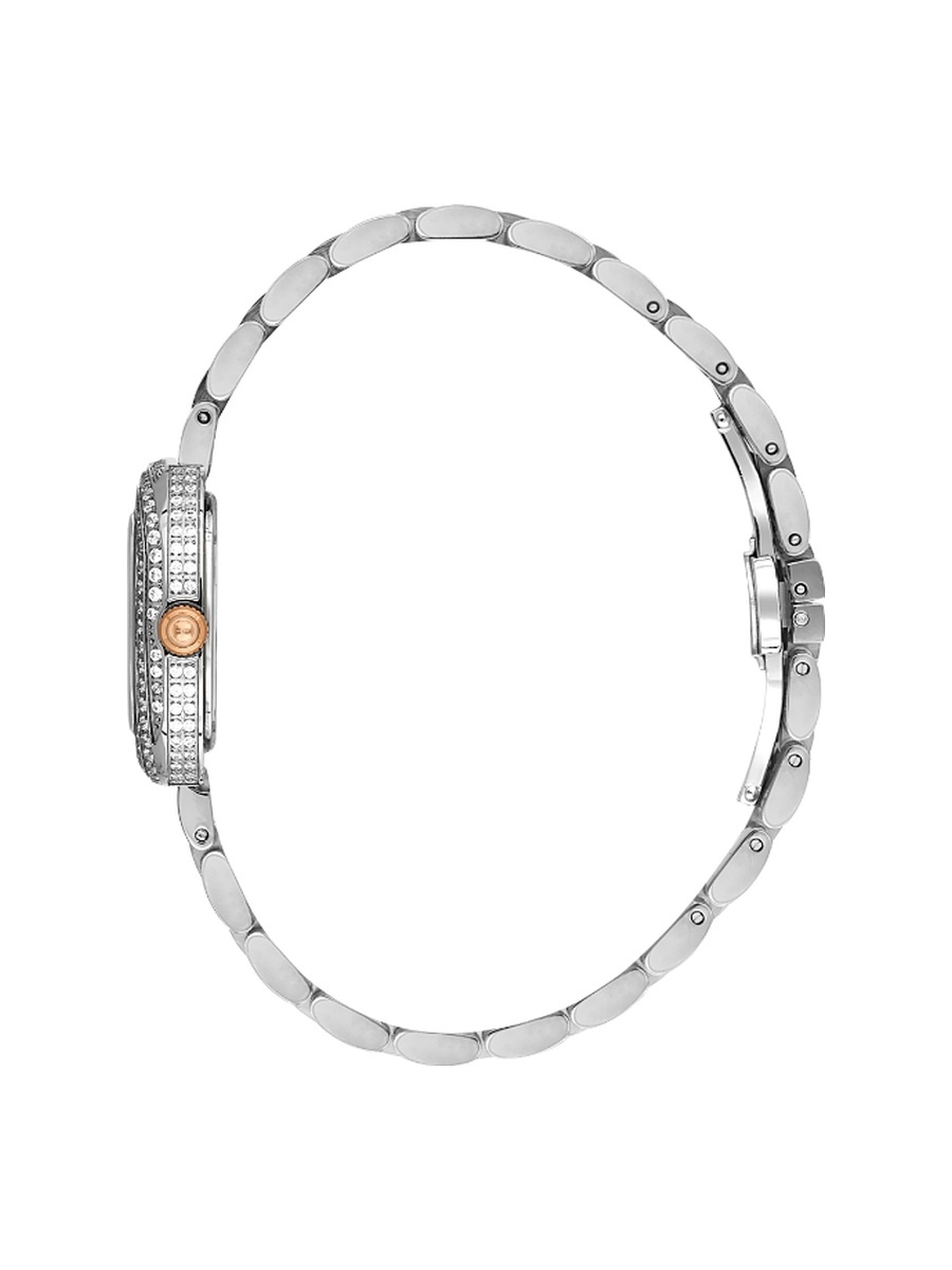 Charmant Silver and Rose Gold Stainless Steel Watch for Women FL.1.10520-5