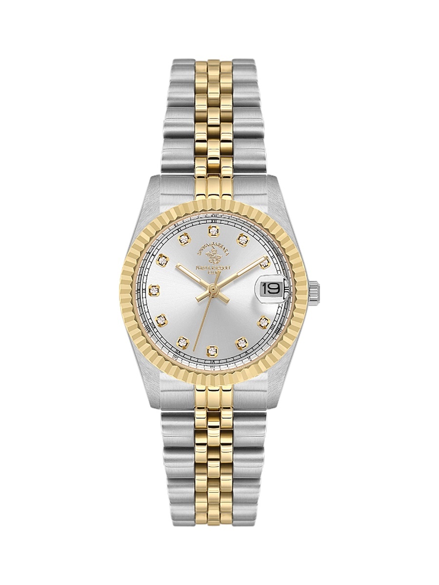 Silver and Gold Stainless Steel Watch for Women SB.4.10034-3