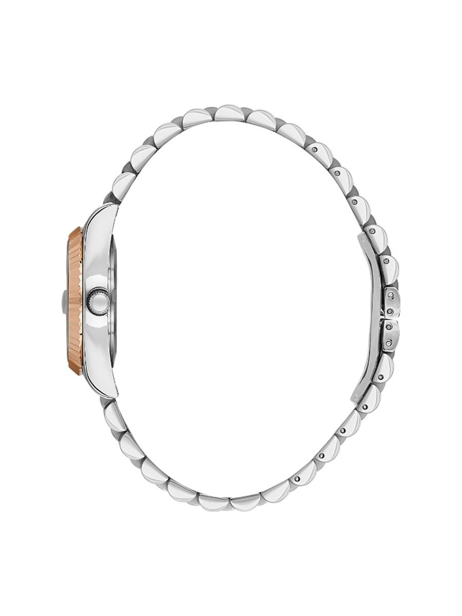 Silver and Rose Gold Stainless Steel Watch for Women SB.4.10034-5