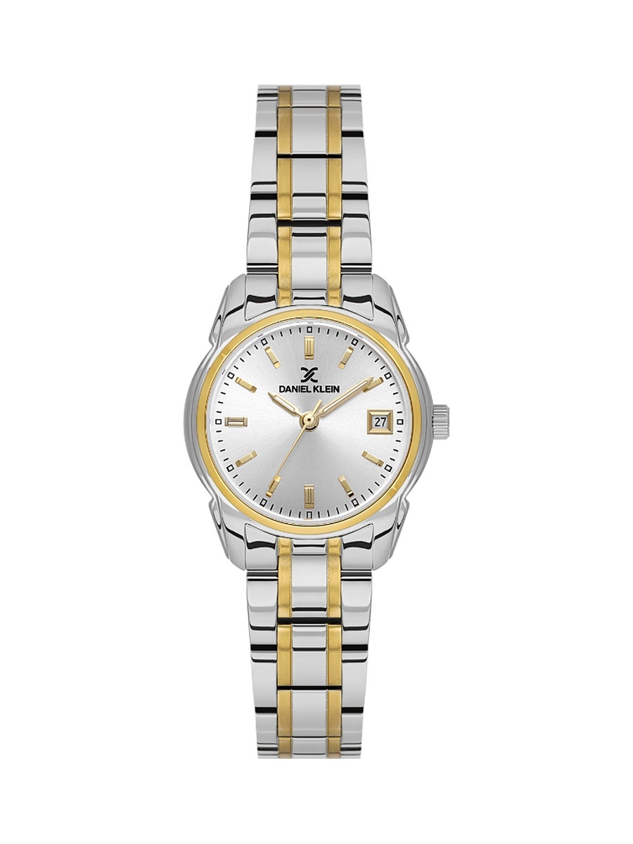 Premium Silver and Gold Stainless Steel Watch for Women DK.1.14187-4