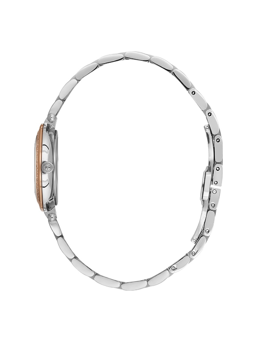 Lumiere Silver and Rose Gold Stainless Steel Watch for Women FL.1.10525-6