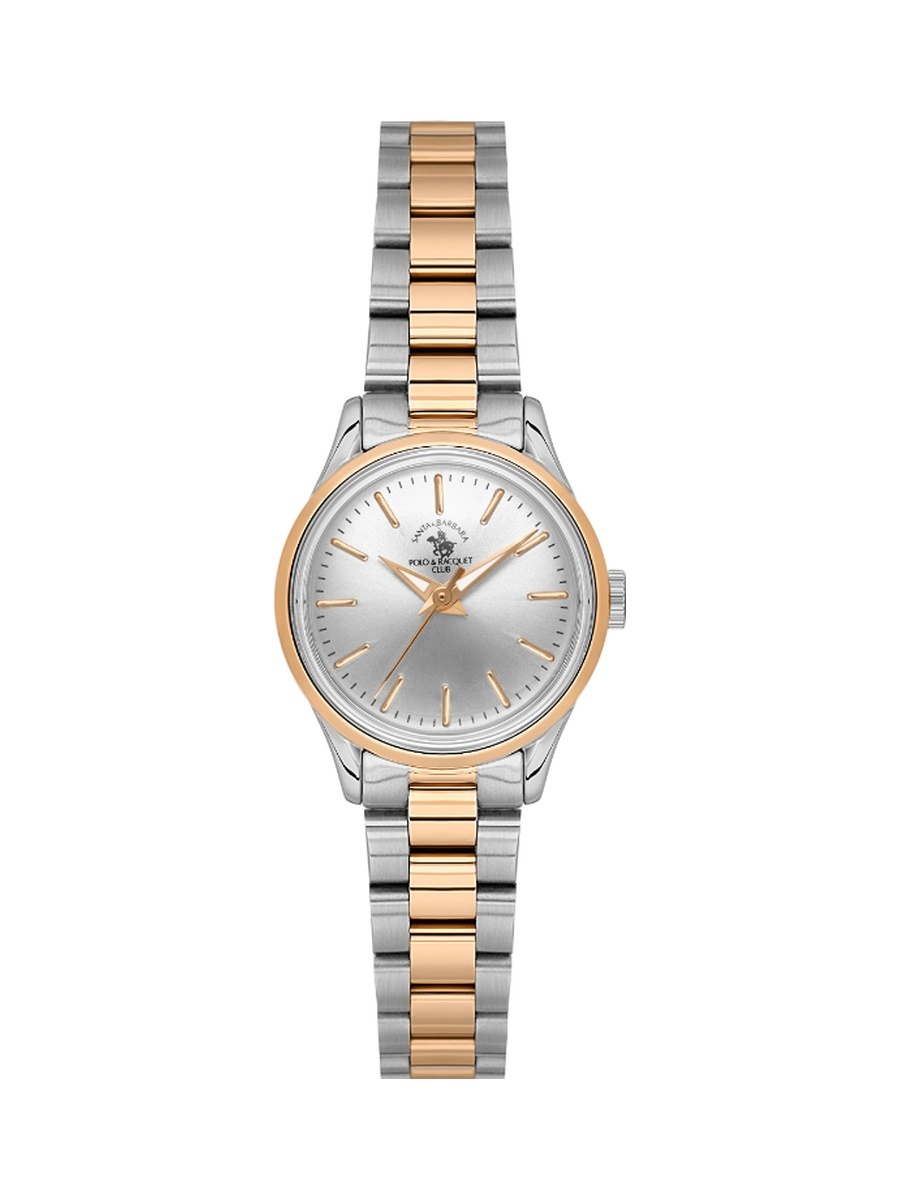 Silver and Rose Gold Stainless Steel Watch for Women SB.8.10012-7