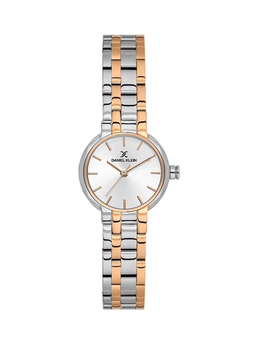Premium Silver and Rose Gold Stainless Steel Watch for Women DK.1.14163-6