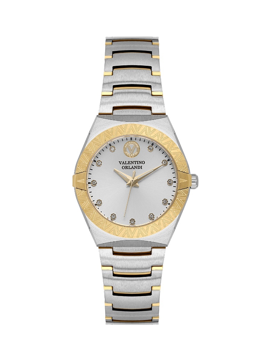Silver and Gold Stainless Steel Watch for Women VO.1.10023-3