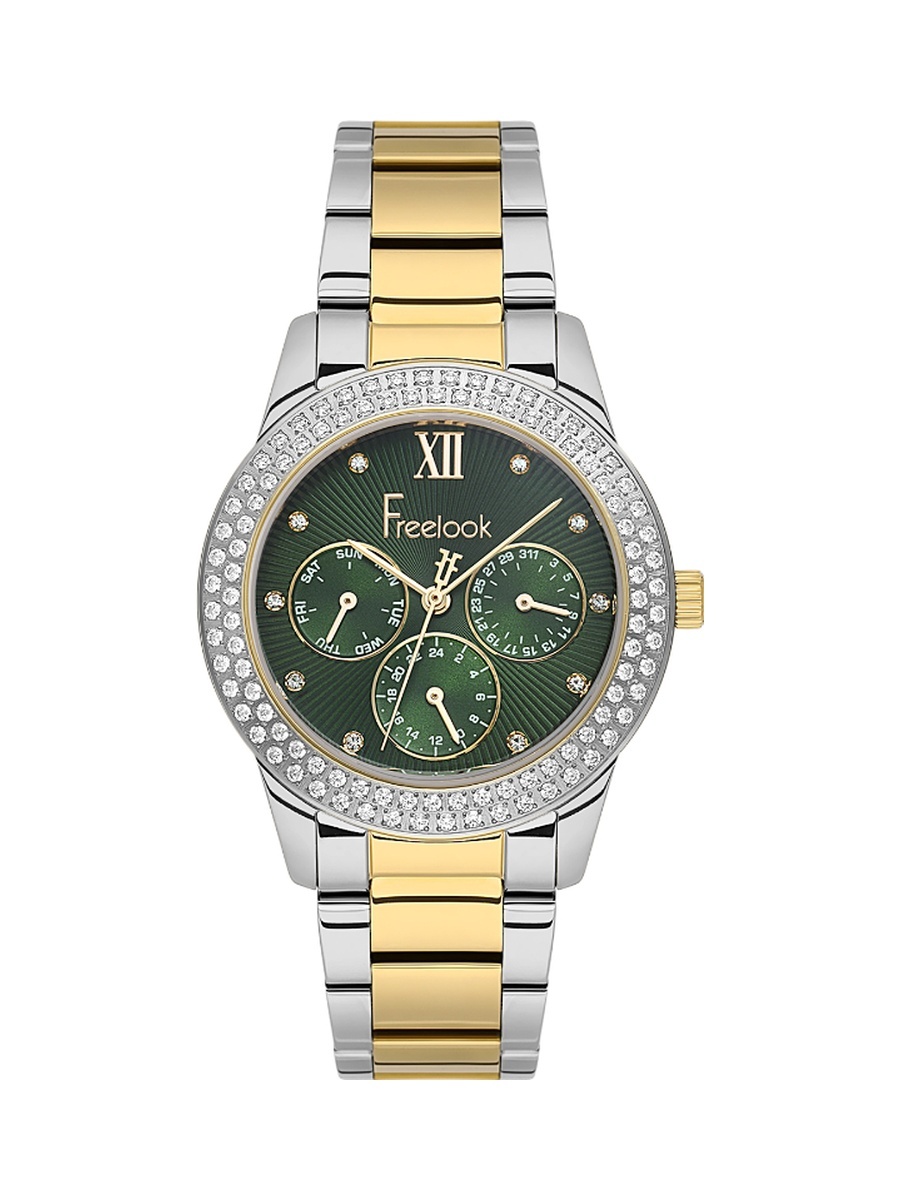 Charmant Silver and Gold Stainless Steel Watch for Women FL.1.10527-5