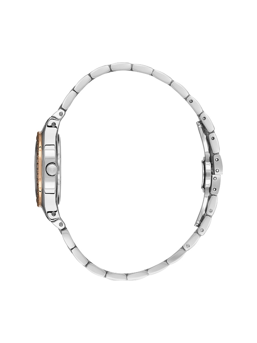 Charmant Silver and Rose Gold Stainless Steel Watch for Women FL.1.10528-5