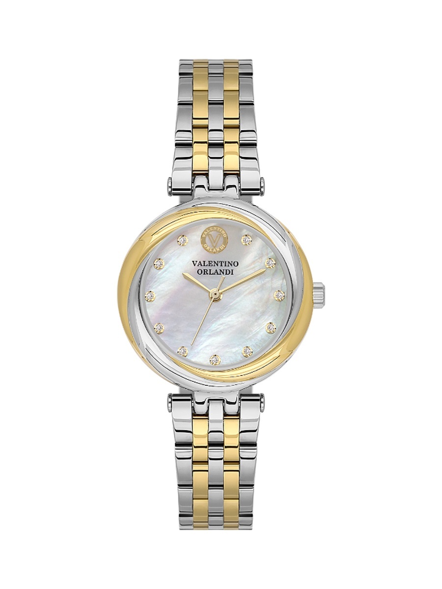 Silver and Gold Stainless Steel Watch for Women VO.1.10032-3