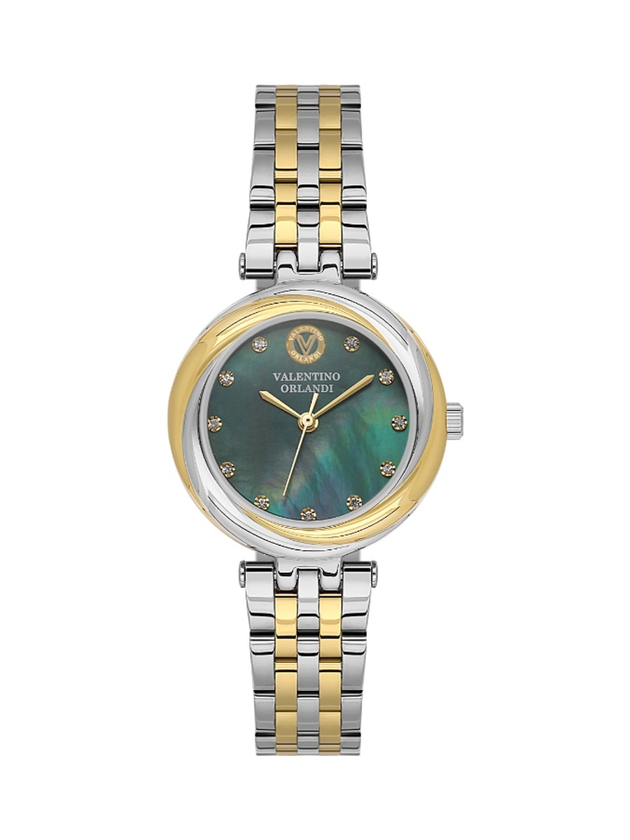 Silver and Gold Stainless Steel Watch for Women VO.1.10032-4