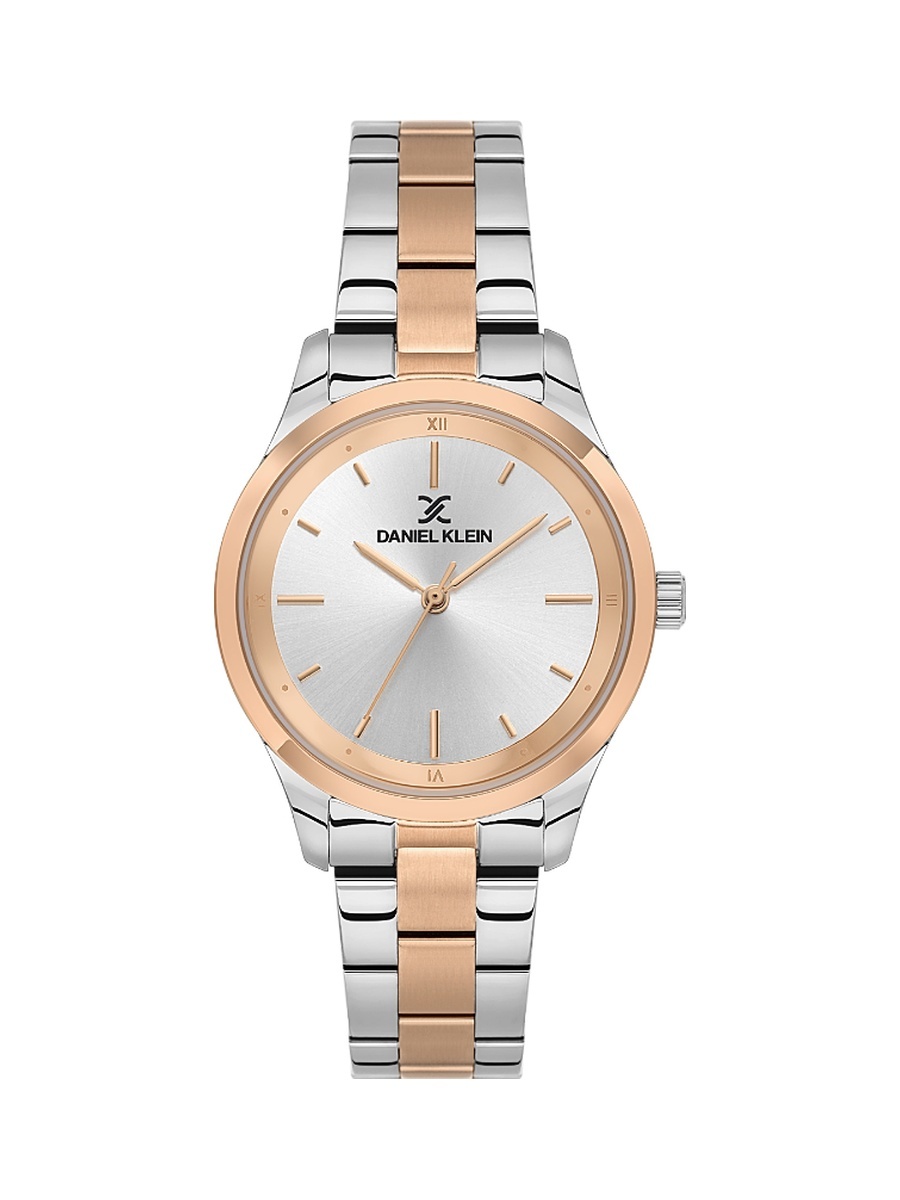 Premium Silver and Rose Gold Stainless Steel Watch for Women DK.1.14166-6