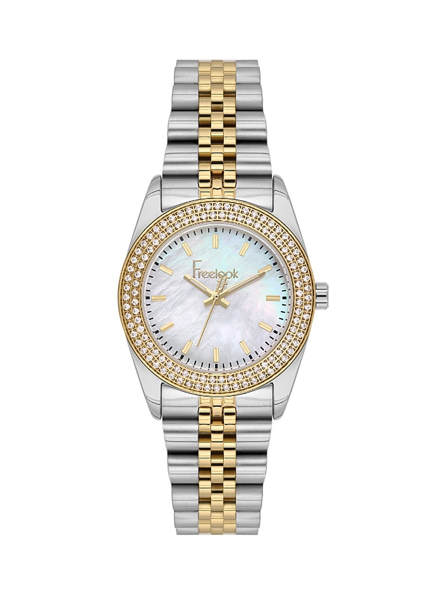 Lumiere Silver and Gold Stainless Steel Watch for Women FL.1.10532-3