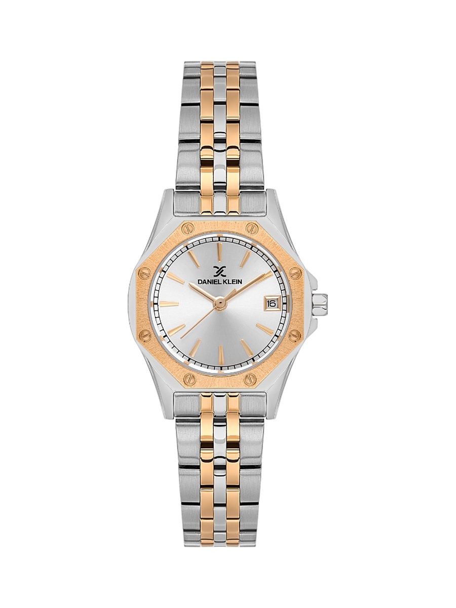 Premium Silver and Rose Gold Stainless Steel Watch for Women DK.1.14167-6