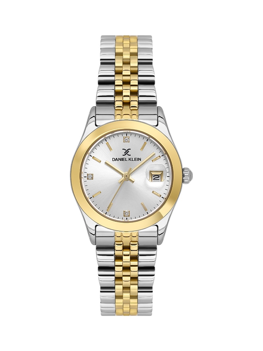 Premium Silver and Gold Stainless Steel Watch for Women DK.6.14183-3