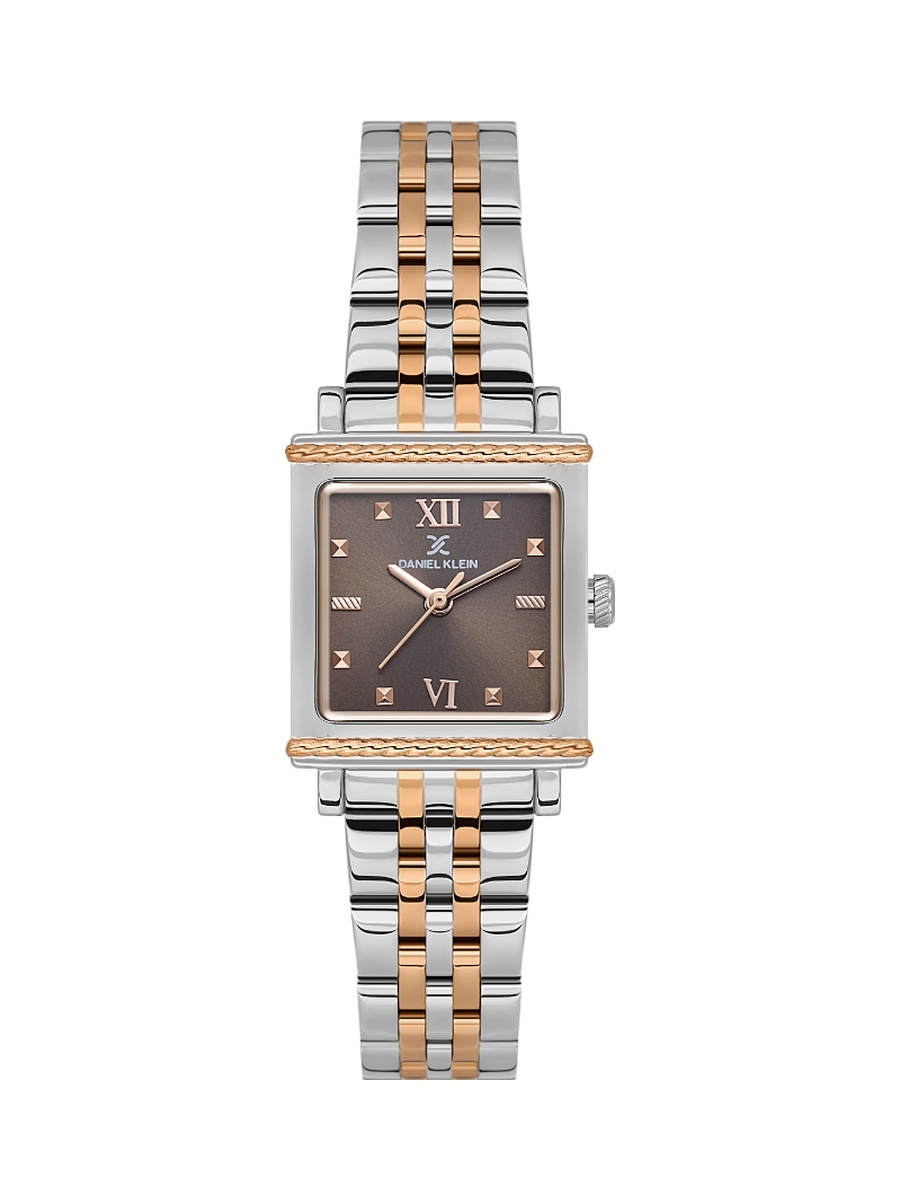 Premium Silver and Rose Gold Stainless Steel Watch for Women DK.1.14168-6