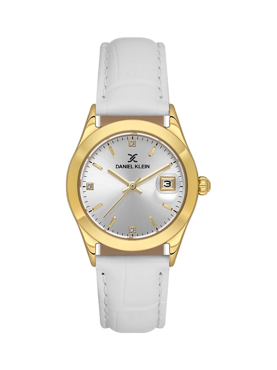 Premium White Leather Watch for Women DK.6.14184-3