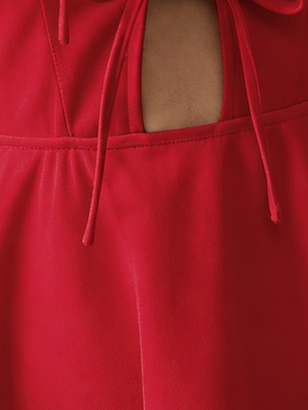 Red Sleeveless Fit and Flare Mini Dress