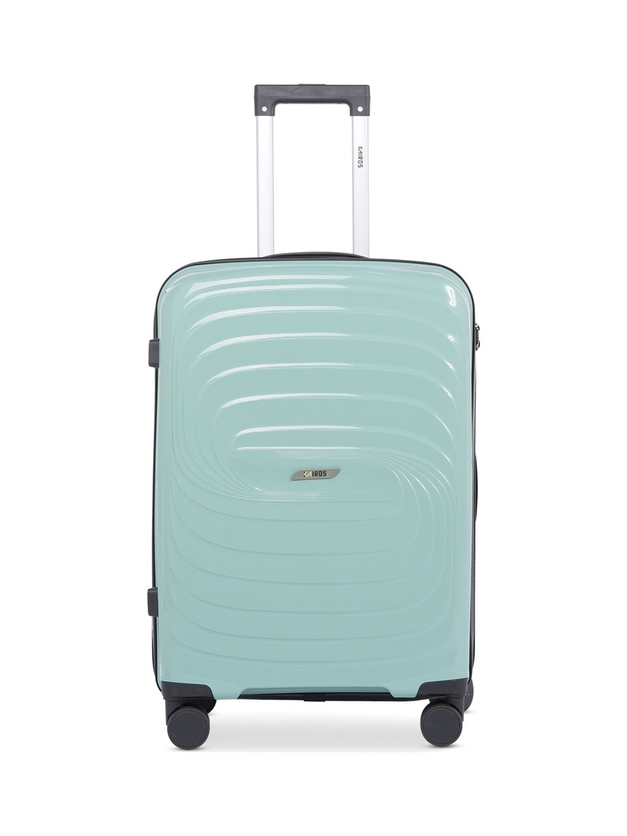 24inch Luggage with Anti-Theft Zipper | Polypropylene(PP) Material | Lightweight | TSA Lock | 360, 4-Wheels | Telescopic Handle | Tough Suitcase for Travel KTR-701-24-Green