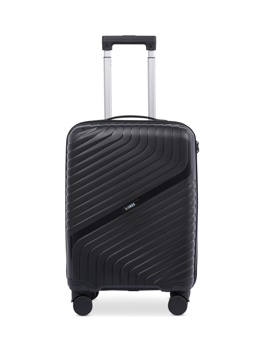 20inch Luggage with Anti-Theft Zipper | Polypropylene(PP) Material | Lightweight | TSA Lock | 360, 4-Wheels | Telescopic Handle | Tough Suitcase for Travel KTR-700-20-Black