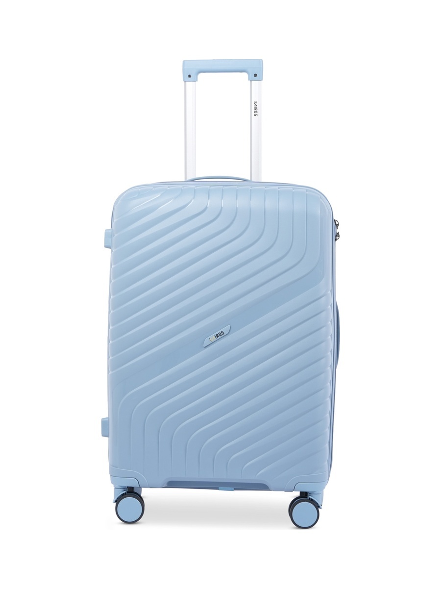 24inch Luggage with Anti-Theft Zipper | Polypropylene(PP) Material | Lightweight | TSA Lock | 360, 4-Wheels | Telescopic Handle | Tough Suitcase for Travel KTR-700-24-Blue
