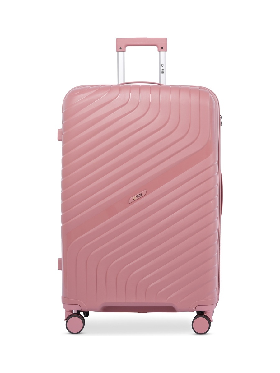 28inch Luggage with Anti-Theft Zipper | Polypropylene(PP) Material | Lightweight | TSA Lock | 360, 4-Wheels | Telescopic Handle | Tough Suitcase for Travel KTR-700-28-Rose Gold