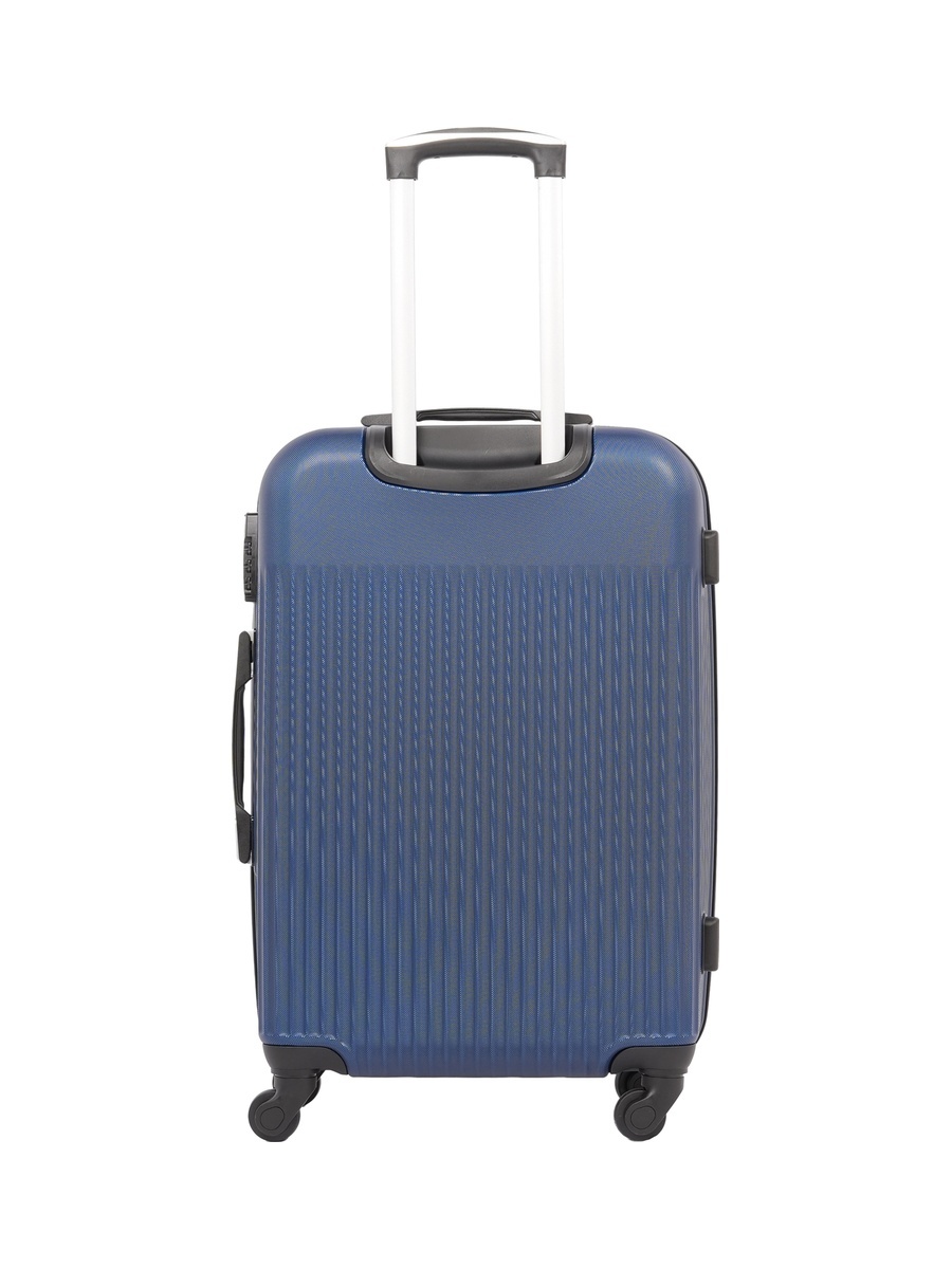 3-Piece Hardside Luggage Set, 20/ 24/ 28 inch ABS Spinner Trolley Bags with Combination Lock, KTMC9198- Navy
