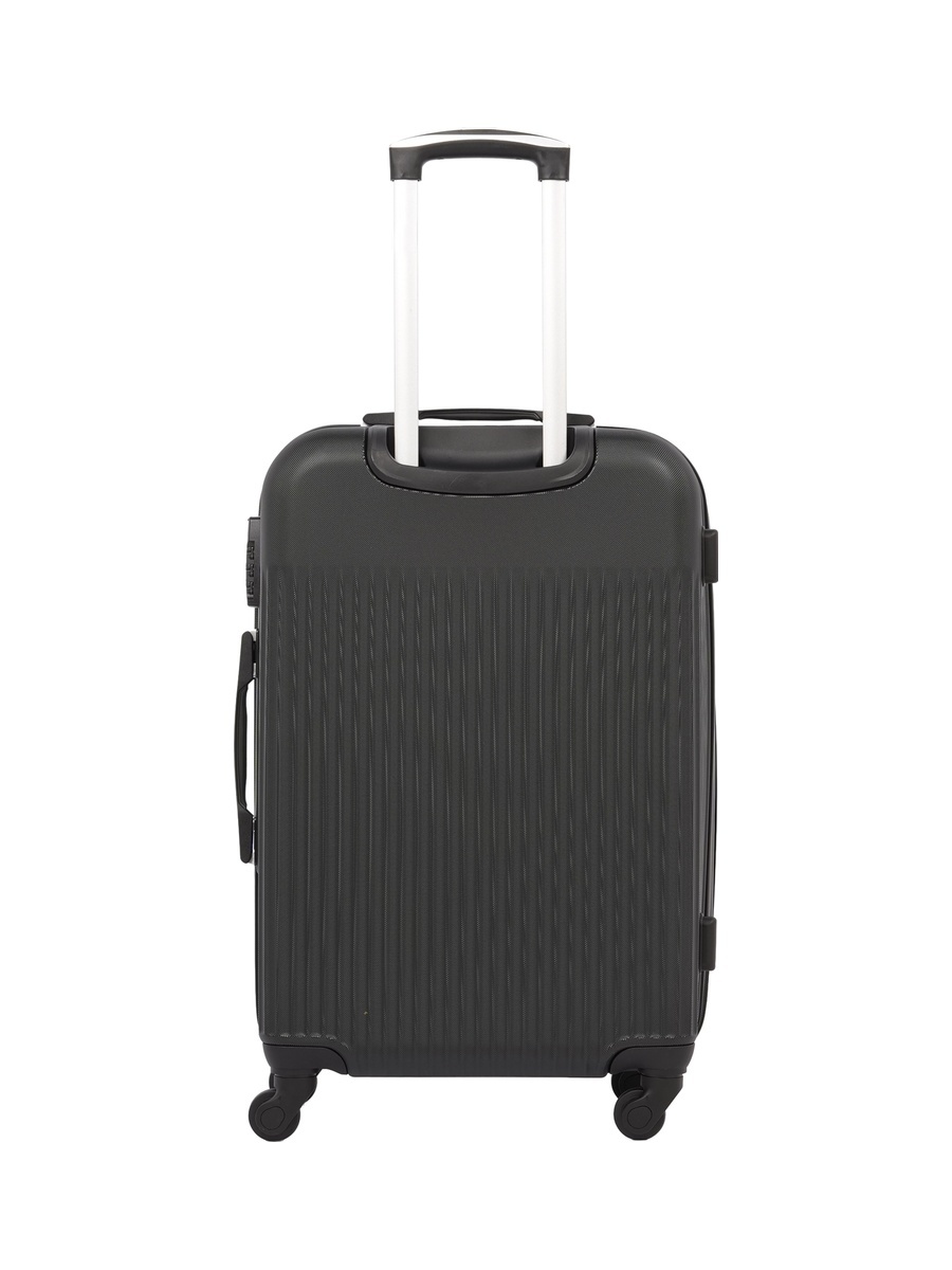 3-Piece Hardside Luggage Set, 20/ 24/ 28 inch ABS Spinner Trolley Bags with Combination Lock, KTMC-9198-Black
