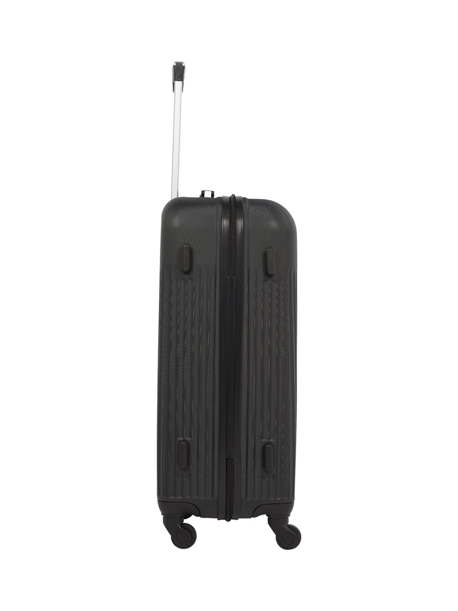 3-Piece Hardside Luggage Set, 20/ 24/ 28 inch ABS Spinner Trolley Bags with Combination Lock, KTMC-9198-Black